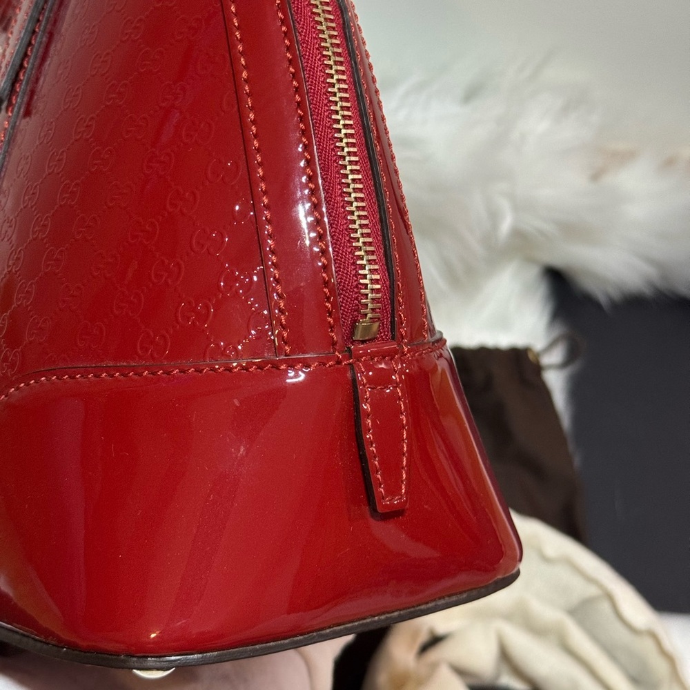 Gucci Red Satchel with Microguccissima Leather - Picture 4 of 16